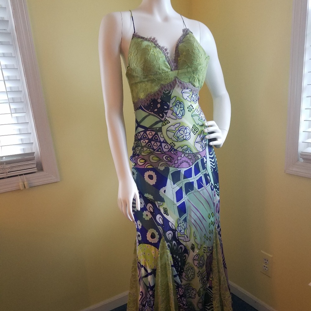 Mary L Couture Silk Maxi Dress Size 0 PRICE DROP